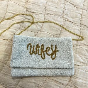 Wifey crossbody / purse - engagement / bridal